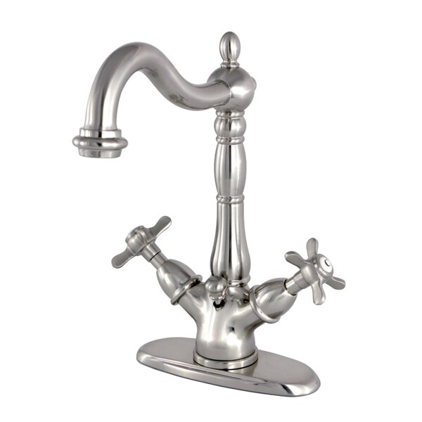 Essex 2-Handle Bathroom Faucet W/Brass Pop-Up & Cover Plate, Nickel